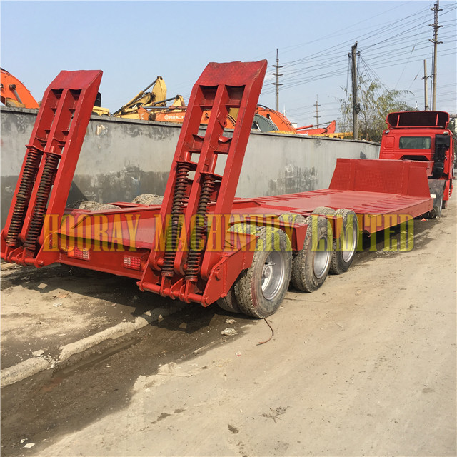 3 Axle 4 Axle Used Hydraulic Low Bed Trailer For Sale