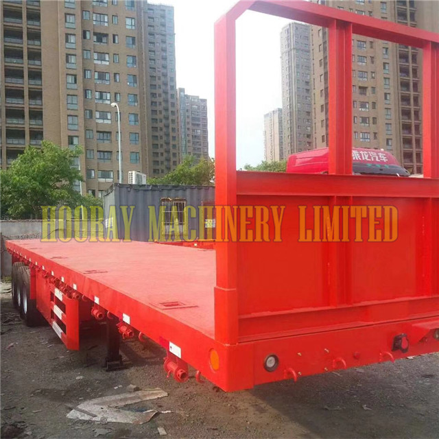 Hot products Used low flat bed semi trailer